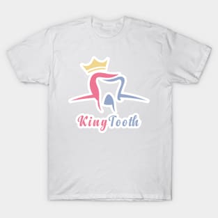 Tooth with crown illustration logo template design for dental or dentist. T-Shirt